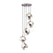 Lamps Table Lamps For Living Room - 23.6" X 23.6" X 68" Chrome Shower Ceiling Lamp HomeRoots