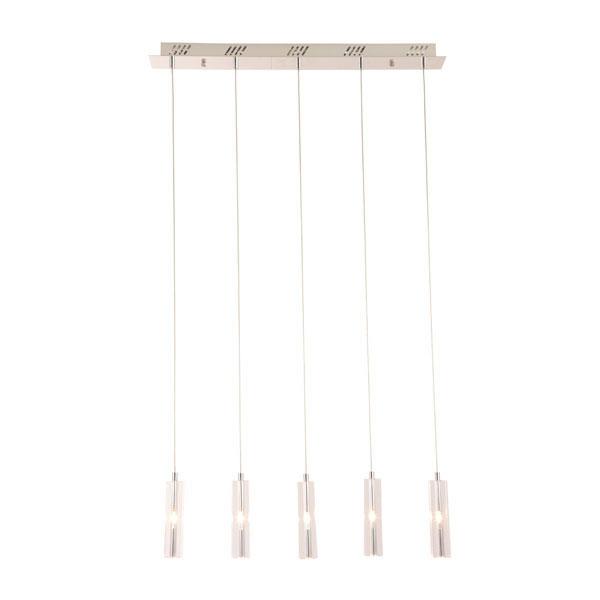 Lamps Table Lamps For Living Room - 23.6" X 5.5" X 39.4" Crystal Chrome Ceiling Lamp HomeRoots