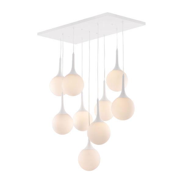 Lamps Table Lamps For Living Room - 35.4" X 19.7" X 86.6" Frosted Glass Metal Ceiling Lamp HomeRoots