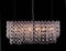 Lamps Table Lamps For Living Room - 36.6" x 10" x 17" Clear, Glass, Chrome, Stream Ceiling Lamp HomeRoots
