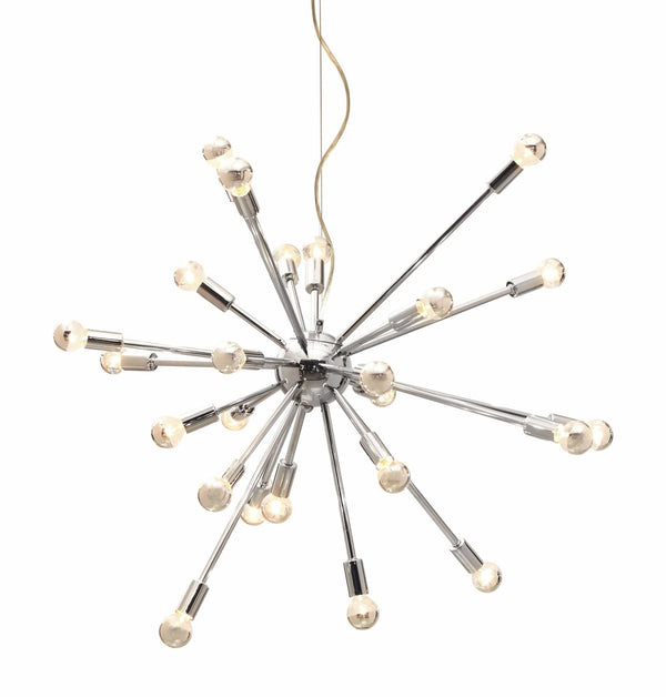 Lamps Table Lamps For Living Room - 39.3" x 39.3" x 34" Chrome, Ceiling Lamp HomeRoots