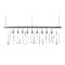 Lamps Table Lamps For Living Room - 47.4" X 1" X 13.3" Crystal Chrome Ceiling Lamp HomeRoots
