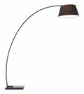 Lamps Table Lamps For Living Room - 66.9" x 19.7" x 74.8" Black, Fabric, Metal & Marble, Floor Lamp HomeRoots