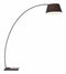 Lamps Table Lamps For Living Room - 66.9" x 19.7" x 74.8" Black, Fabric, Metal & Marble, Floor Lamp HomeRoots