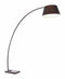 Lamps Table Lamps For Living Room - 66.9" x 19.7" x 74.8" Black, Fabric, Metal & Marble, Floor Lamp HomeRoots