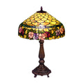 Lamps Table Lamps - Tiffany-style Peony Table Lamp HomeRoots