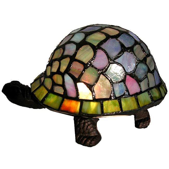 Lamps Table Lamps - Tiffany-style Turtle Accent Lamp HomeRoots