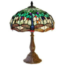 Lamps Table Lamps - Tiffany Style White Dragonfly Table Lamp HomeRoots