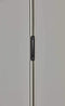 Lamps Torchiere Lamp - 14" X 14" X 70.5" Brushed Steel Metal LED Torchiere HomeRoots