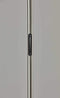 Lamps Torchiere Lamp - 14" X 14" X 71.5" Brushed Steel Metal LED Torchiere HomeRoots