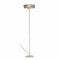 Lamps Torchiere Lamp 16" X 16" X 71" Brushed steel Metal 300W Torchiere 2753 HomeRoots