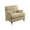 Laney Traditional Chair In Beige Fabric-Living Room Furniture Sets-Beige-Fabric Solid wood-JadeMoghul Inc.