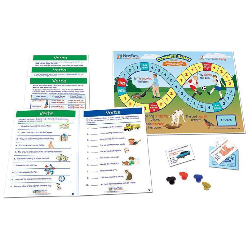 LANG ARTS LEARNING CENTERS VERBS-Learning Materials-JadeMoghul Inc.