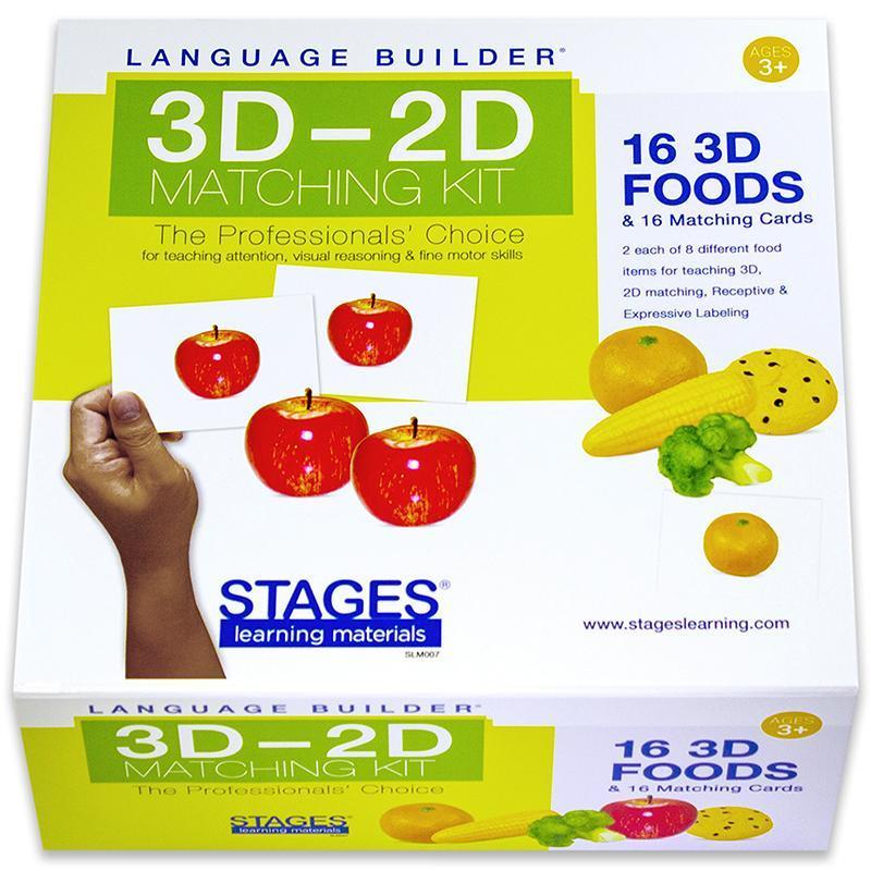 LANG BUILD 3Dû2D MATCHING KIT FOODS-Learning Materials-JadeMoghul Inc.