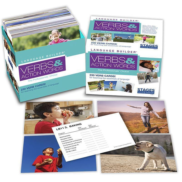 LANG BUILDER PICTURE CARDS VERBS-Learning Materials-JadeMoghul Inc.