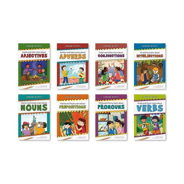 LANGUAGE BUILDERS SET OF 8 BOOKS-Learning Materials-JadeMoghul Inc.