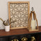 Lanterns Decorative Lanterns - 7" X 6.75" X 15.5" Natural Wood Metal Lantern HomeRoots