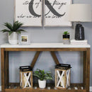 Lanterns Decorative Lanterns - 7" X 7" X 20" Multi Metal Wood  Lanterns HomeRoots