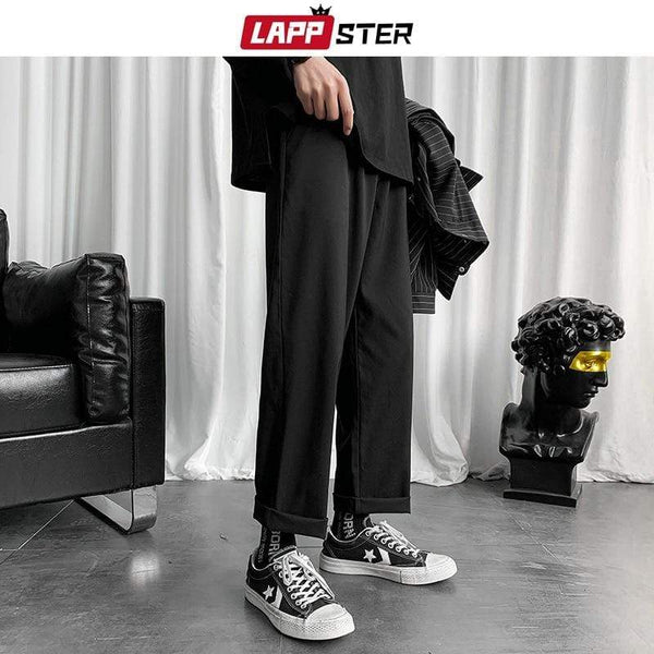 LAPPSTER Mens Black Korean Harem Pants 2020 Japanese Streetwear Joggers Harajuku Sweatpants Hip Hop Casual Trousers Plus Size AExp