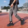 LAPPSTER Streetwear Yellow Plaid Pants Men Joggers 2020 Man Casual Straight Harem Pants Men Korean Hip Hop Track Pants Plus Size AExp