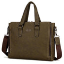 Laptop Briefcase Bag Fashion Men Leather Bag Famous Brand Shoulder Messenger Bags Causal Handbag Male-Green-Russian Federation-JadeMoghul Inc.