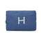Large Cotton Waffle Makeup Bag - Navy (Pack of 1)-Personalized Gifts for Women-JadeMoghul Inc.
