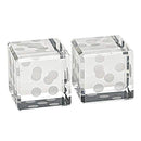 Living Room Decor - Large Cut Crystal Pair of Dice, 2.75-Inch