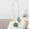 Large Gold Geometric Hanging Tealight Holder (Pack of 2)-Table Top Décor-JadeMoghul Inc.