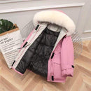 Large Natural Raccoon Fox Fur Hooded Winter Down Coat Women 90% White Duck Down Jacket Thick Warm Parkas Female Outerwear JadeMoghul Inc. 