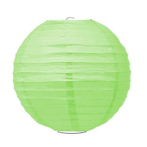 Large Paper Lantern - Grass Green (Pack of 1)-Wedding Reception Decorations-JadeMoghul Inc.