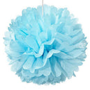 Large Paper Pom Pom - Blue (Pack of 1)-Wedding Reception Decorations-JadeMoghul Inc.