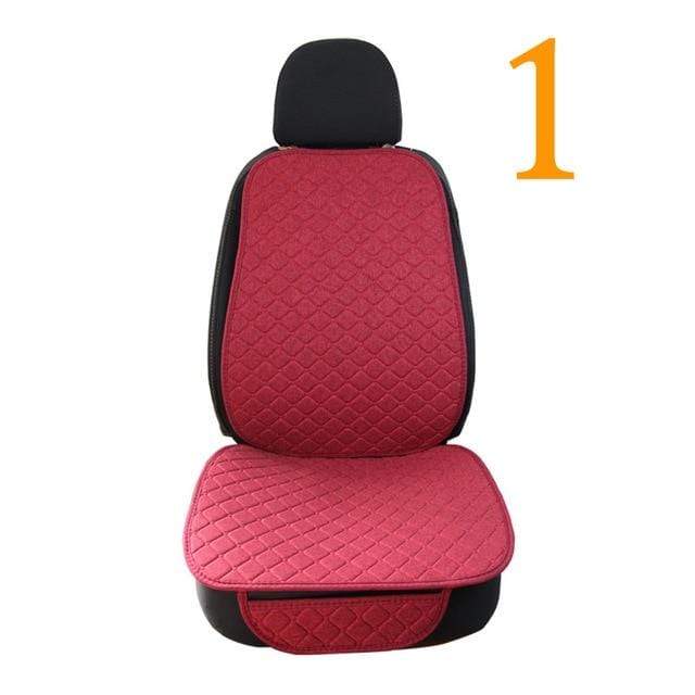Large Size Flax Car Seat Cover Protector Linen Front or Rear Seat Back Cushion Pad Mat Backrest for Auto Interior Truck Suv Van JadeMoghul Inc. 