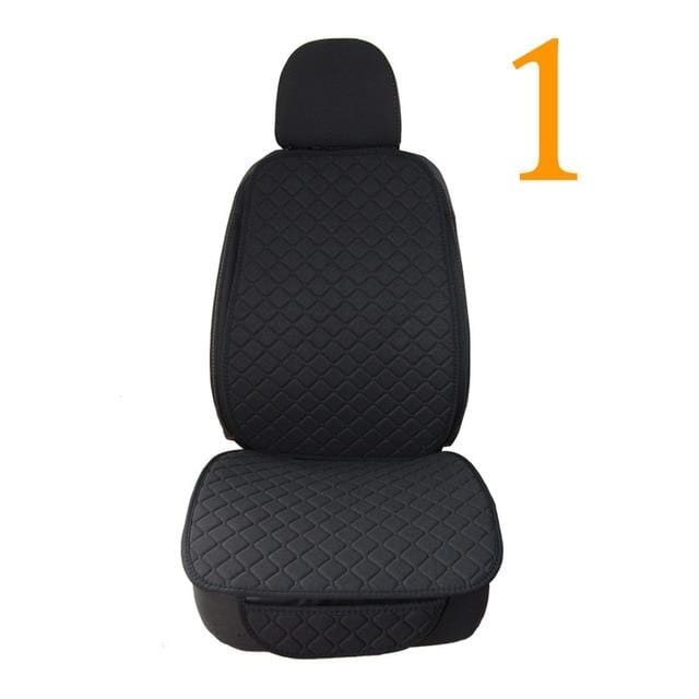 Large Size Flax Car Seat Cover Protector Linen Front or Rear Seat Back Cushion Pad Mat Backrest for Auto Interior Truck Suv Van JadeMoghul Inc. 