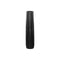 Large Tall Vase with Ribbed Design Body - Black - Benzara-Vases-Black-Ceramic-JadeMoghul Inc.