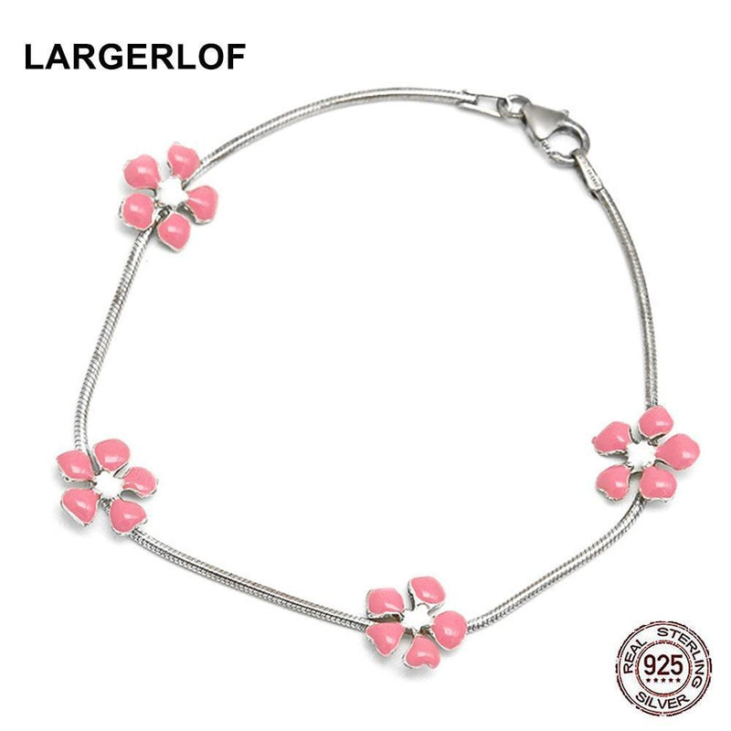 LARGERLOF 925 Sterling silver Bracelet For Girl Kids Fashion Jewelry Charms Bracelet Silver 925 BR50009-red-JadeMoghul Inc.