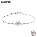 LARGERLOF 925 Sterling silver Bracelets Women Fine Jewelry Chains bracelets & bangles Silver 925 Jewelry BR50013--JadeMoghul Inc.