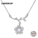 LARGERLOF 925 Sterling Silver Pendant Necklace Women Fine Jewelry Zircon Women Necklaces 925 Silver Pendant PD49129-pink-JadeMoghul Inc.