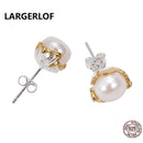 LARGERLOF 925 Sterling Silver Women Pearl Earrings Handmade silver 925 jewelry Earring's Women ED15245--JadeMoghul Inc.