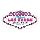 Las Vegas Large Cling Bright Green (Pack of 1)-Wedding Signs-Dark Pink-JadeMoghul Inc.