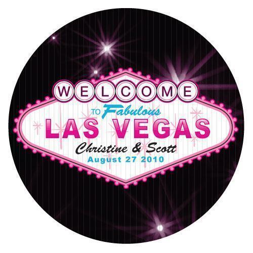 Las Vegas Small Sticker Bright Green (Pack of 1)-Wedding Favor Stationery-Bright Green-JadeMoghul Inc.