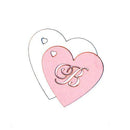 Laser Expressions Heart Monogram "Double-Luxe" Tag (Pack of 1)-Weddingstar-JadeMoghul Inc.