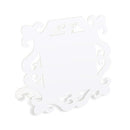Laser Expressions Large Square Baroque Frame Folded Signage - White (12) (Pack of 12)-Wedding General-JadeMoghul Inc.