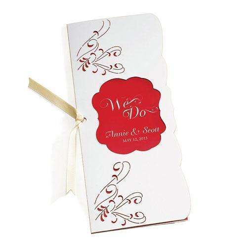 Laser Expressions Program Folder White (Pack of 1)-Wedding Ceremony Stationery-JadeMoghul Inc.