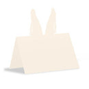 Laser Expressions Rabbit Ears Folded Place Card Ivory (Pack of 1)-Table Planning Accessories-JadeMoghul Inc.