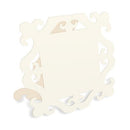 Laser Expressions Square Baroque Frame Folded Place Card - Ivory (12) (Pack of 12)-Weddingstar-JadeMoghul Inc.