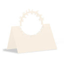 Laser Expressions Wreath Folded Place Card Sea Blue (Pack of 1)-Weddingstar-JadeMoghul Inc.