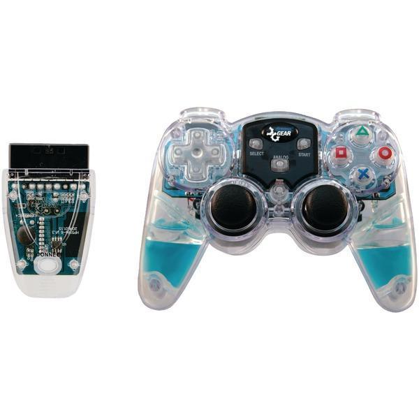 Lava Glow Wireless Controller for PlayStation(R)2 (Blue)-PlayStation 2-JadeMoghul Inc.