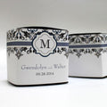 Lavish Monogram Cube Favor Box Wrap Berry (Pack of 1)-Favor-Plum-JadeMoghul Inc.