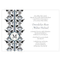 Lavish Monogram Invitation Berry (Pack of 1)-Invitations & Stationery Essentials-Tangerine Orange-JadeMoghul Inc.