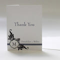 Lavish Monogram Thank You Card Berry (Pack of 1)-Weddingstar-Daiquiri Green-JadeMoghul Inc.